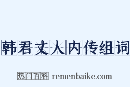 韩君丈人内传组词是什么意思的图片